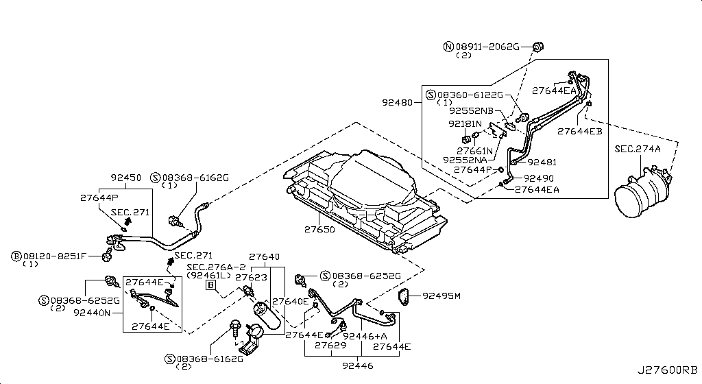 Condenser, Liquid Tank & Piping