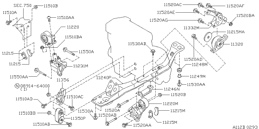 Montaje del motor y la transmisión
