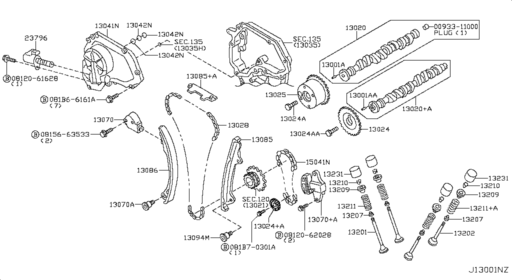 Camshaft & Valve Mechanism