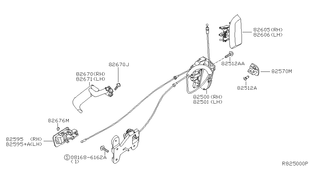Rear Door Lock & Handle