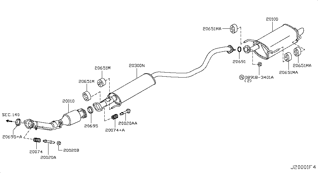 Exhaust Tube Muffler