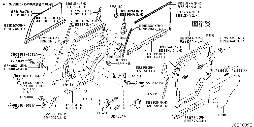 Rear Door Panel Fitting