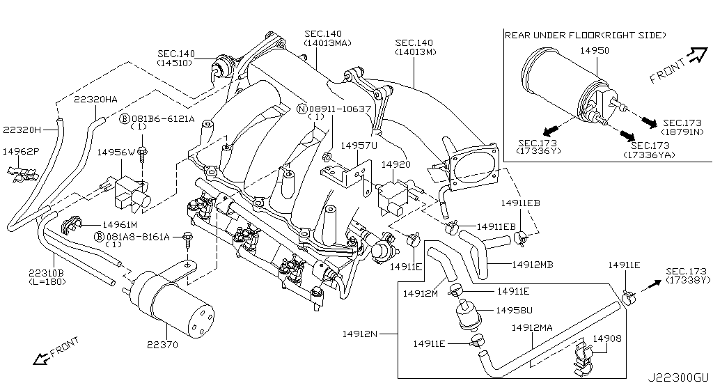 Engine Control Vacuum Piping