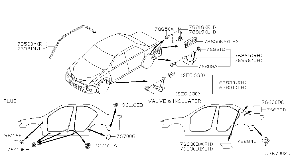 Montaje lateral del cuerpo
