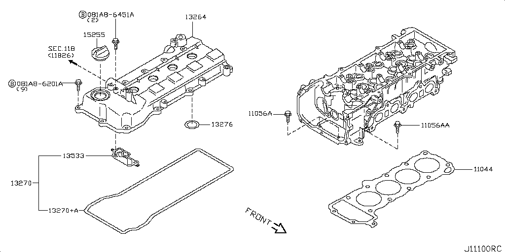 Cylinder Head & Rocker Cover