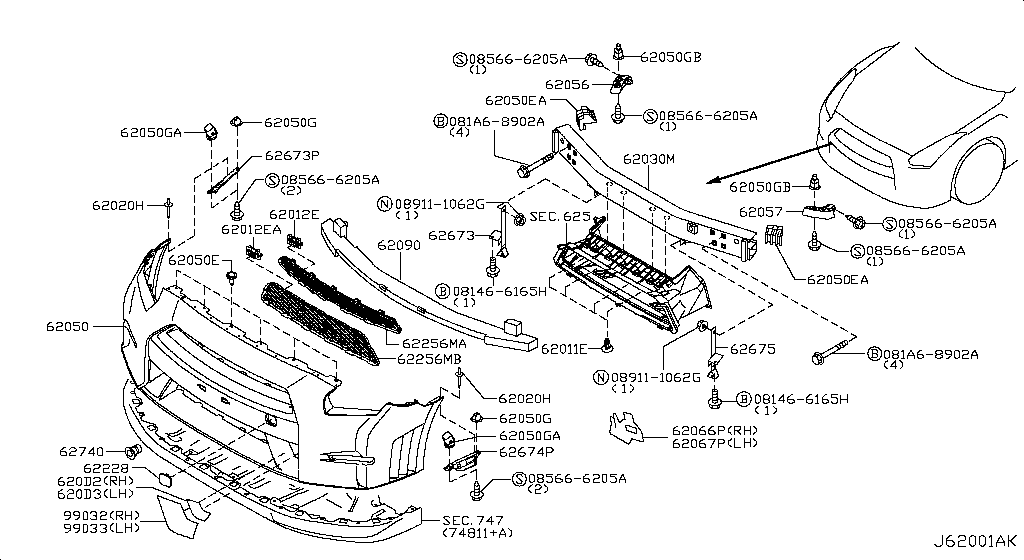 99032-89s0a Stripe-accent Nissan 