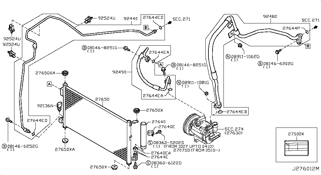 Condenser, Liquid Tank & Piping
