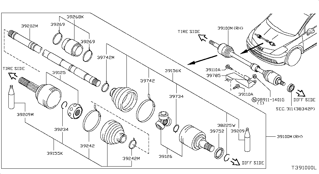 Front Drive Shaft