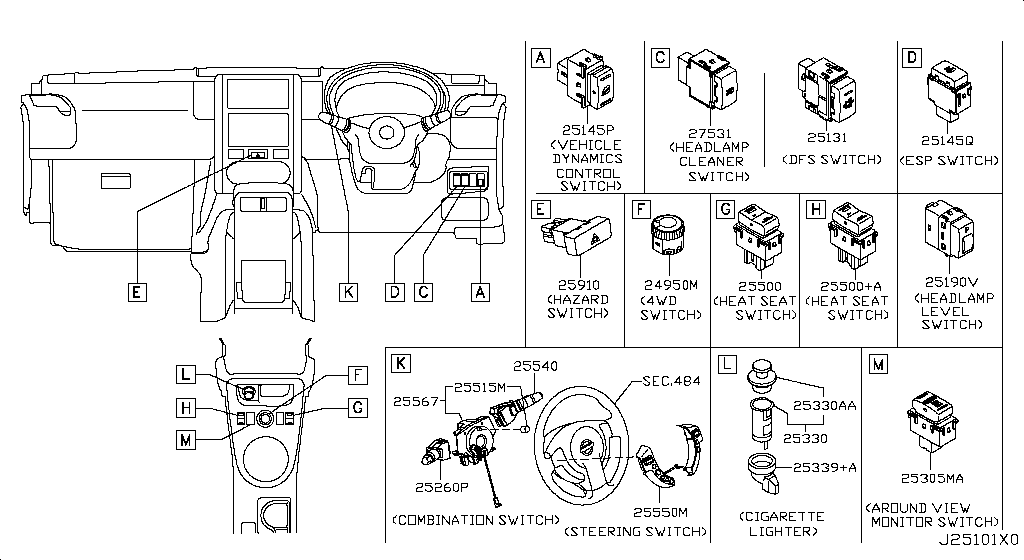 日産純正部品　BODY-COMBI SW B5567-JS59D B5567-JS59D Body-Combi Sw Nissan | YoshiParts