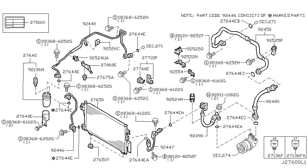 Condenser, Liquid Tank & Piping