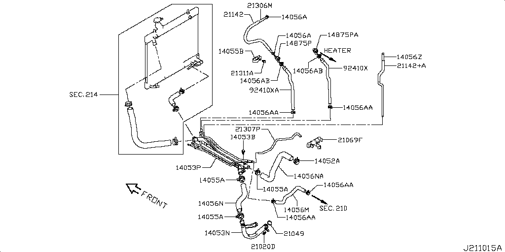 Water Hose & Piping (Engine)