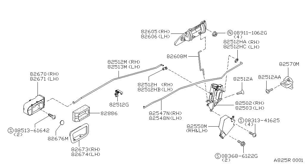 Rear Door Lock & Handle
