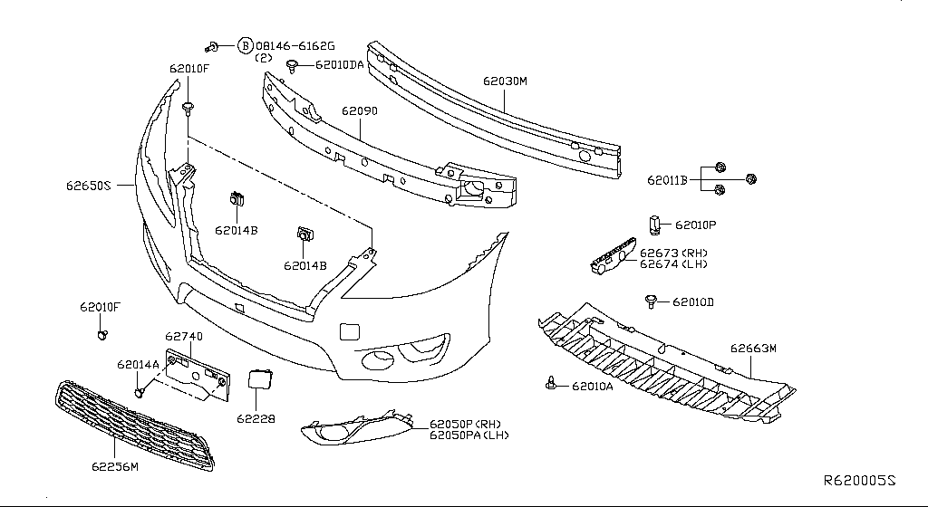 Parachoques delantero