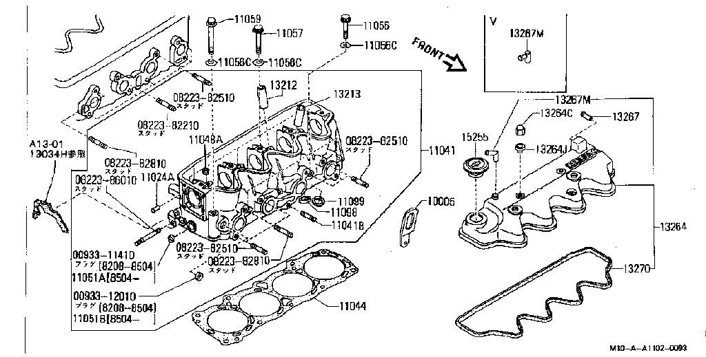 Culata y tapa de balancines