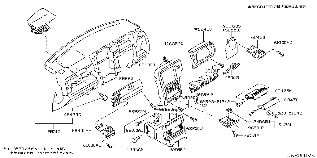 Panel de instrumentos, almohadillas y molduras del grupo