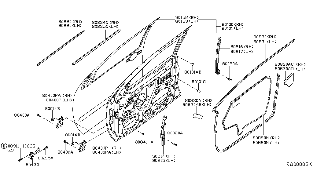 Front Door Panel Fitting