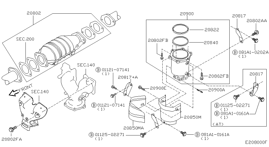Catalyst Converter, Exhaust Fuel & Ure In