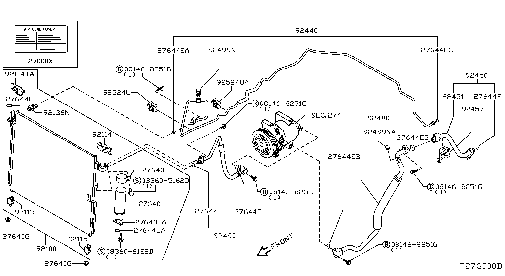 Condenser, Liquid Tank & Piping