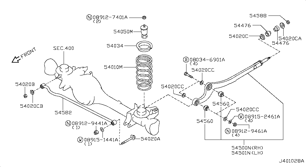 Suspensión delantera