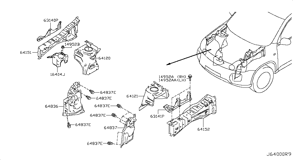 Hood Ledge & Fitting