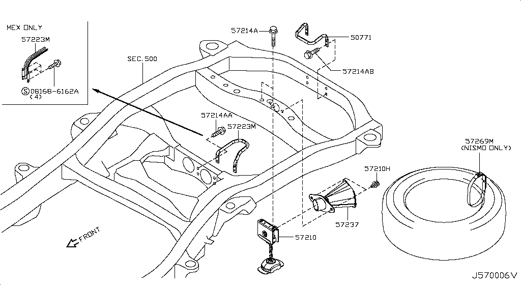 Colgador de neumáticos de repuesto