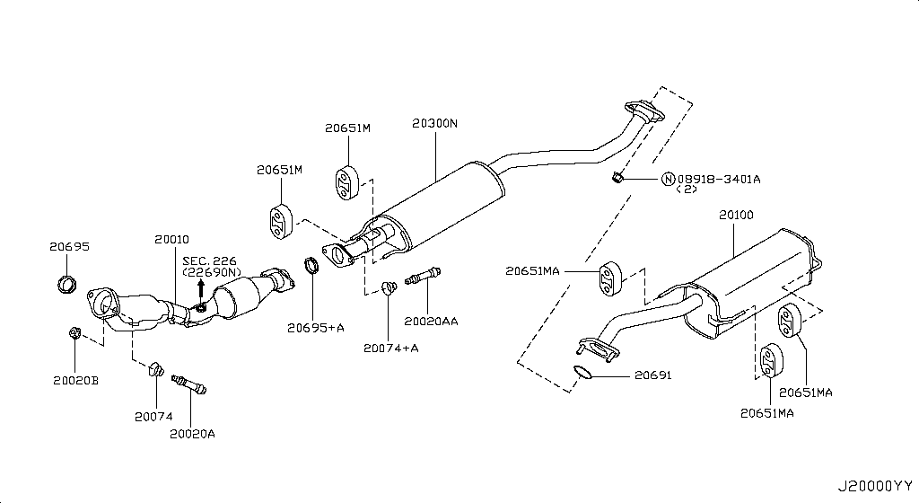 Exhaust Tube Muffler