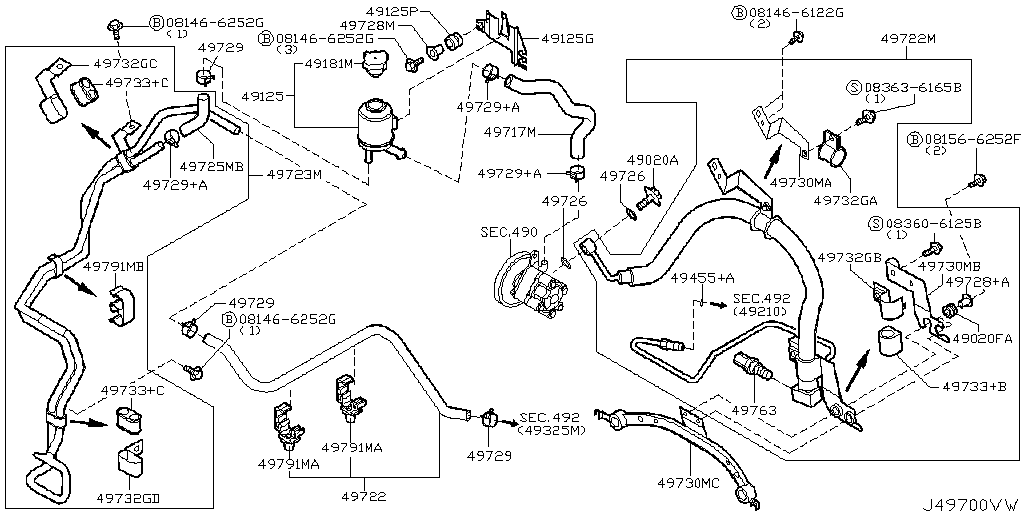 Power Steering Piping