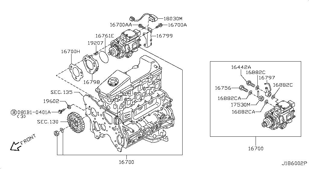 16700-VW201 Pump-Injection Nissan | YoshiParts