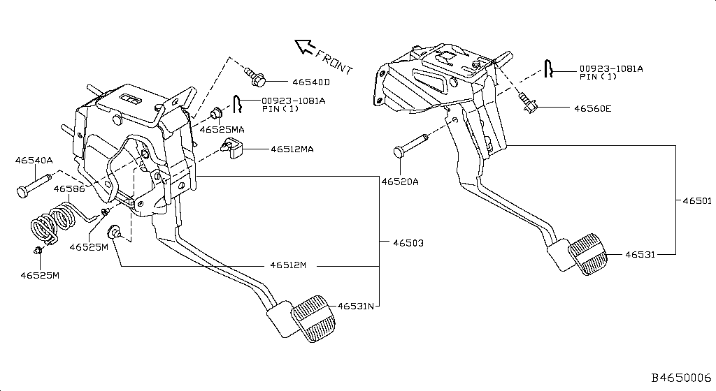 Brake & Clutch Pedal