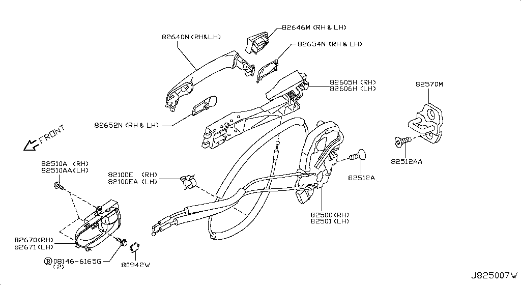 Rear Door Lock & Handle