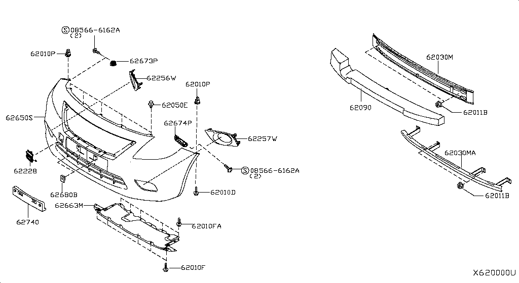 Parachoques delantero