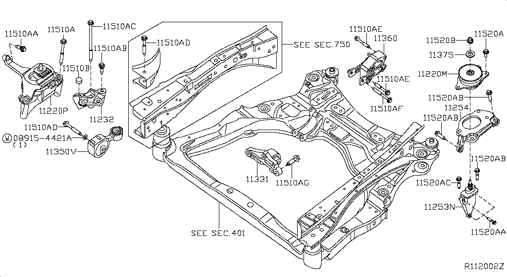 Montaje del motor y la transmisión