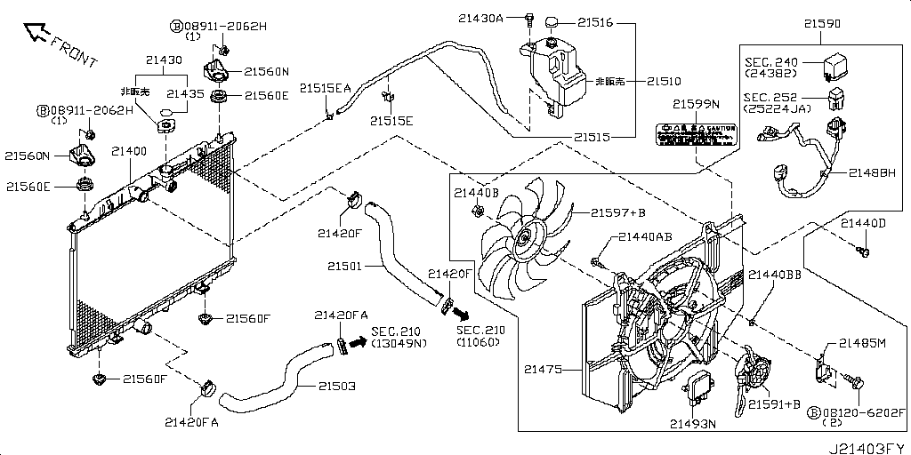 Radiator, Shroud & Inverter Cooling