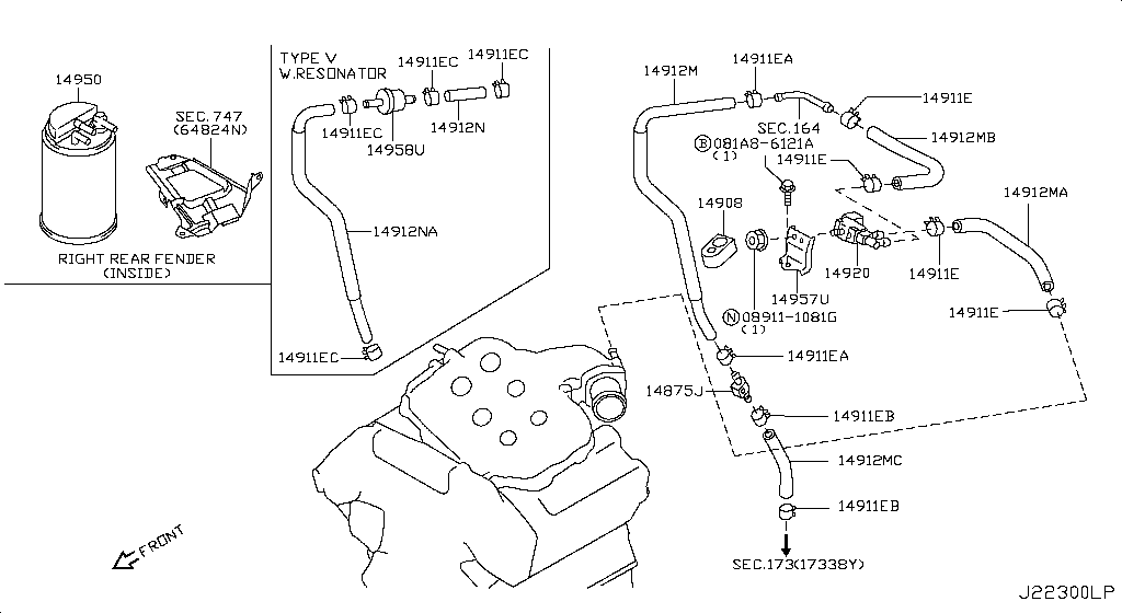 Engine Control Vacuum Piping