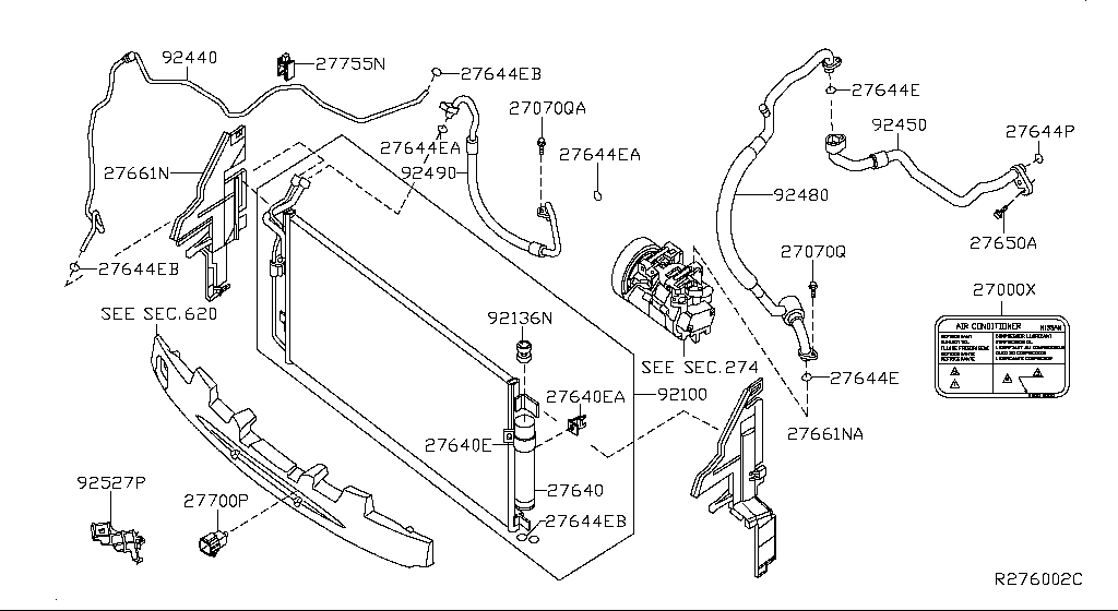Condenser, Liquid Tank & Piping