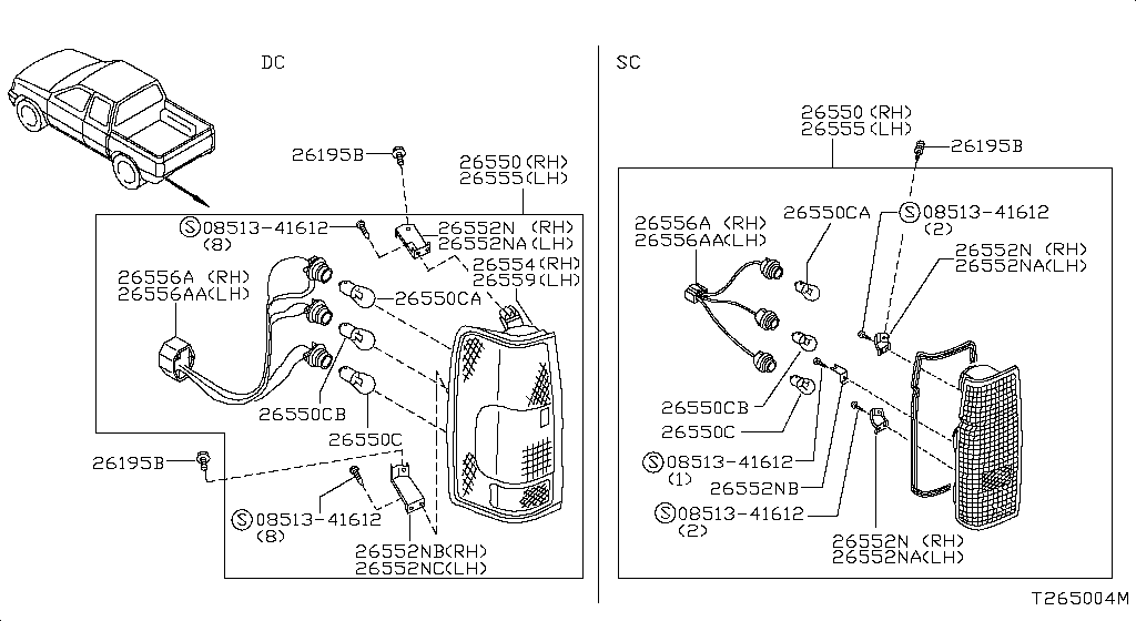 Lámpara combinada trasera