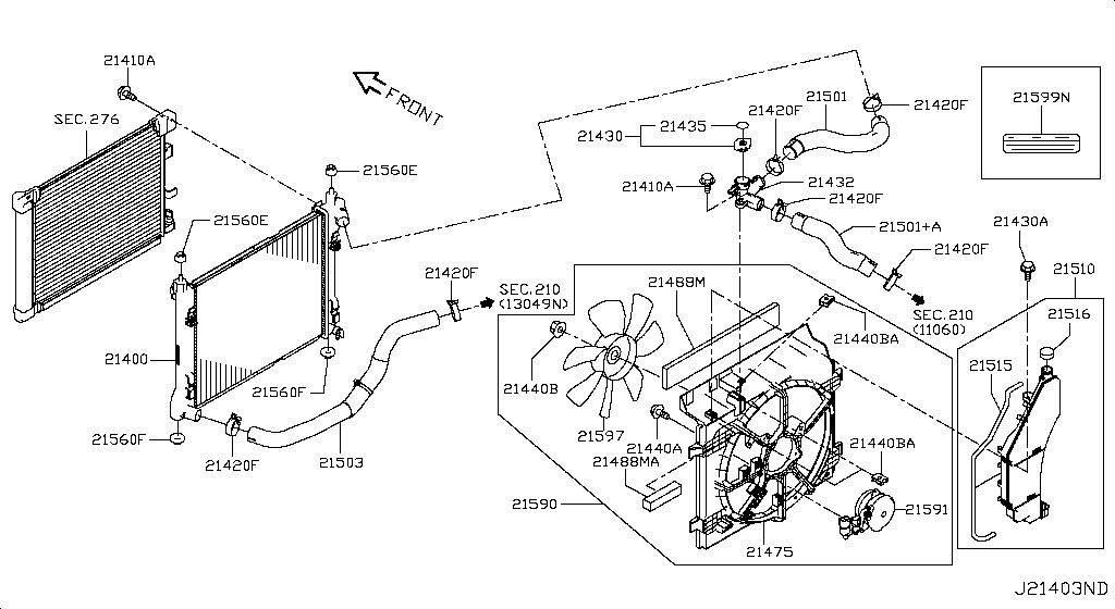 Radiator Shroud Inverter Cooling
