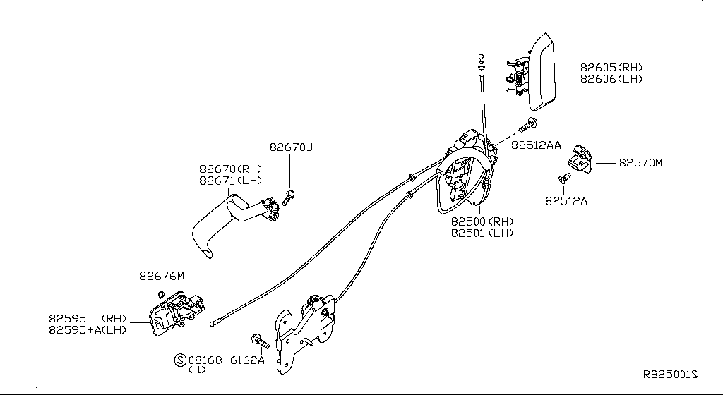 Rear Door Lock & Handle