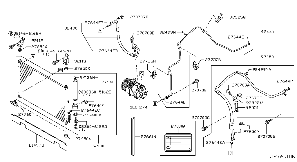 Condenser, Liquid Tank & Piping