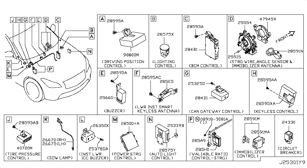 26670-1MA0A Lamp-Sow,Rh Nissan | YoshiParts
