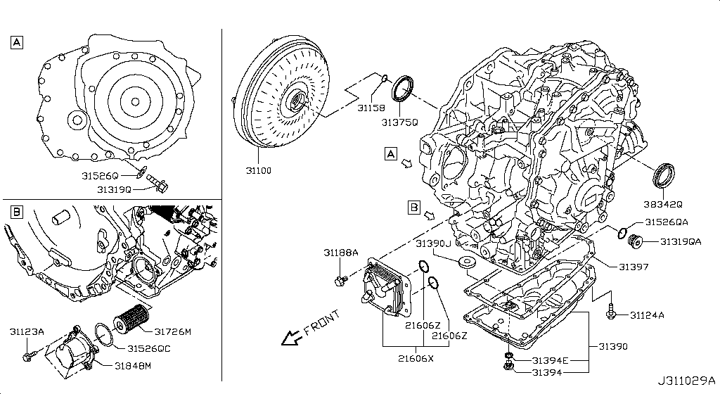 Torque Converter, Housing & Case