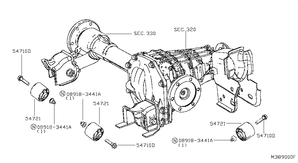 Montaje del mando final delantero