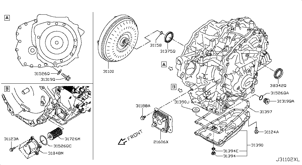 Torque Converter, Housing & Case
