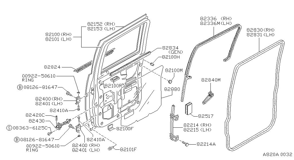 Rear Door Panel & Fitting