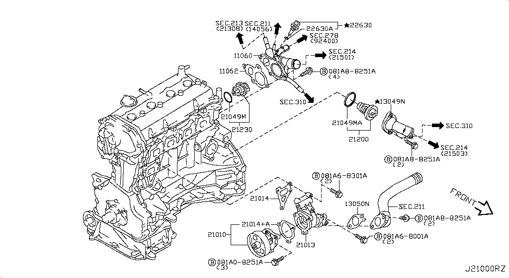 Water Pump, Cooling Fan & Thermostat