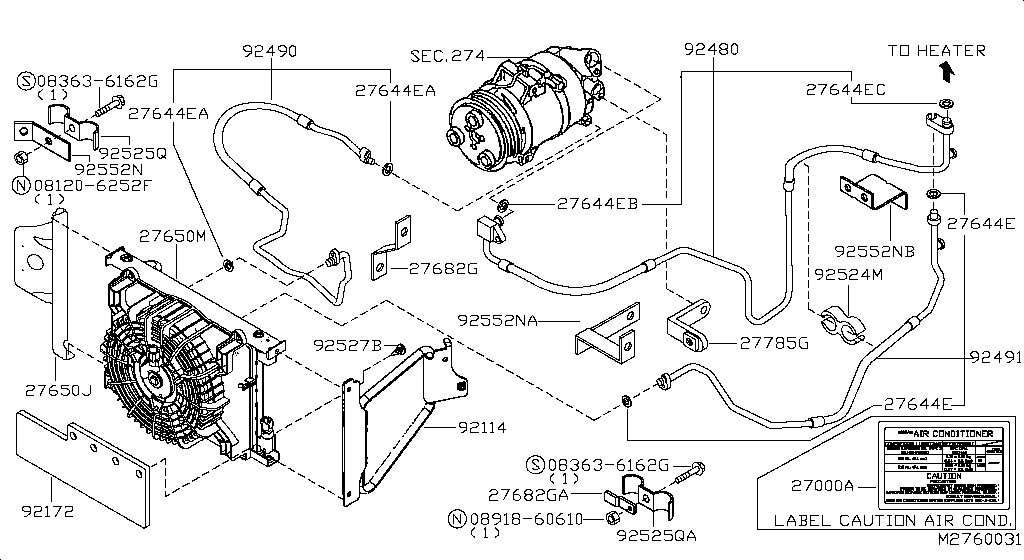 Condenser, Liquid Tank & Piping