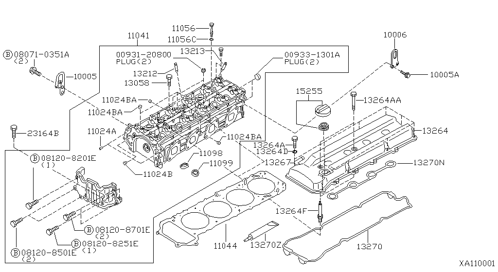 Culata y tapa de balancines