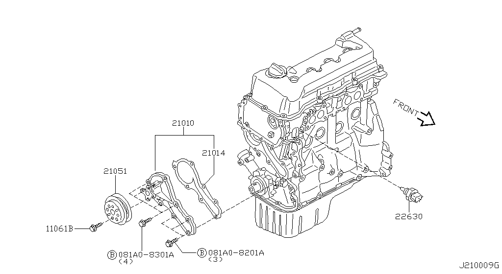 Bomba de agua, ventilador de refrigeración y termostato