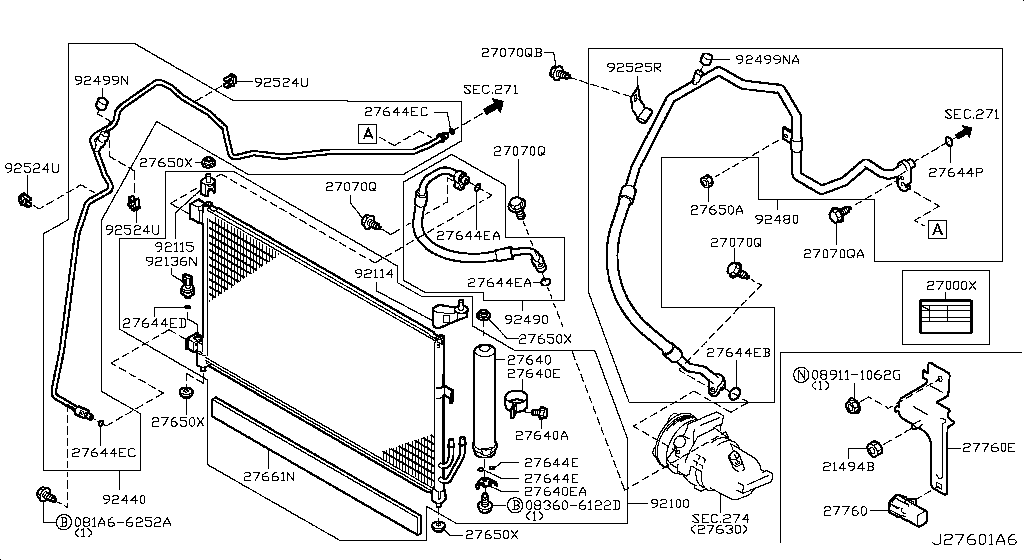 Condenser, Liquid Tank & Piping