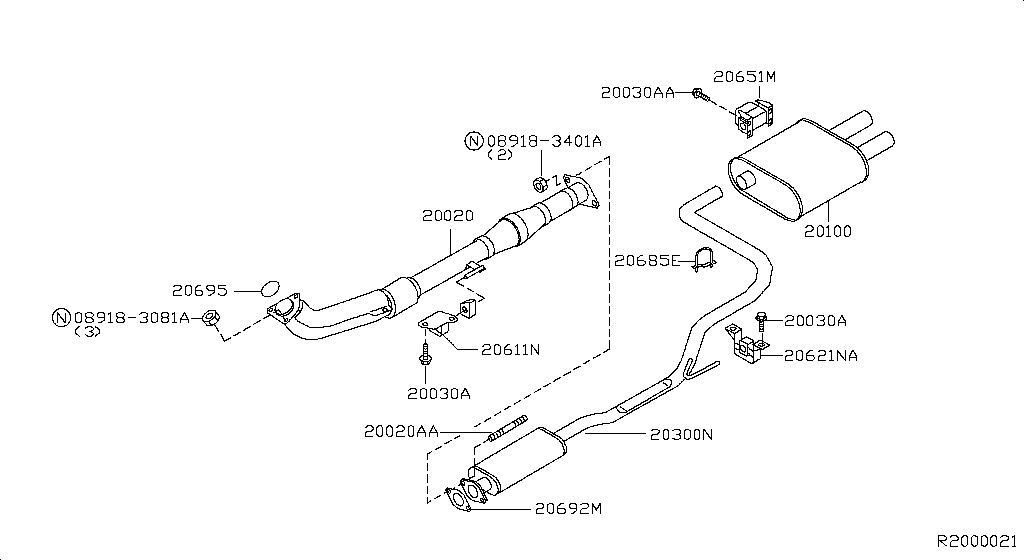 Exhaust Tube Muffler